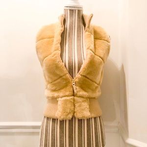 Faux fur vest